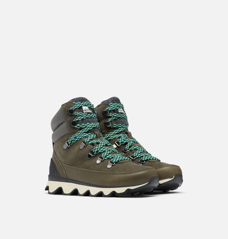 Womens Sneakers Deep Green - Sorel Kinetic™ Conquest Boot - 905-RFHWVS